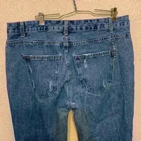 Cotton on The boyfriend patch jeans sz 10 dark wash casual comfy high waisted - Picture 6 of 11